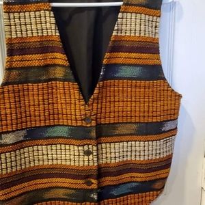 VINTAGE JANE ASHLEY MEDIUM SOUTHWEST AZTEC VEST